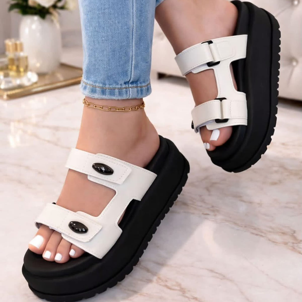 Sandalias Con Suela Alta